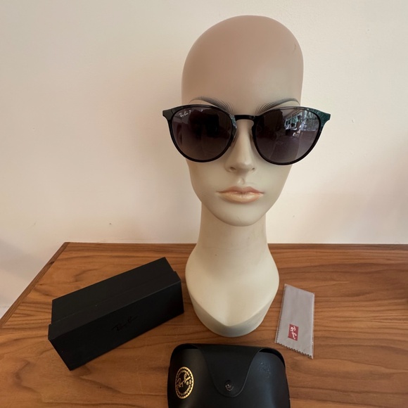 Ray Ban P Black Erika Sunglasses in Box. - Picture 1 of 11